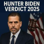 Hunter Biden verdict 2025 – Legal and political impact illustration